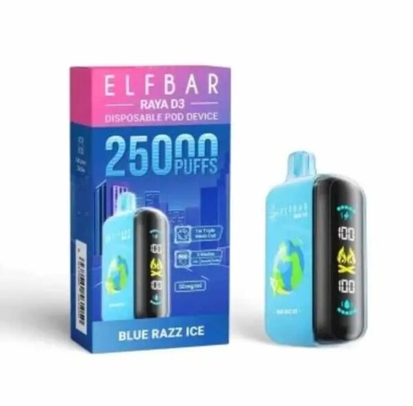 Elf Bar Raya D3 Blue Razz ICE Mind – 25000 | vape shop Mumbai