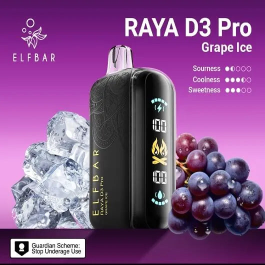 Elf bar Raya d3 pro -30k Grape ice | vape shop bandra