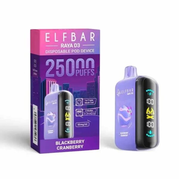 Elf Bar Raya D3 Blackberry cranberry – 25000 | vape shop Mumbai
