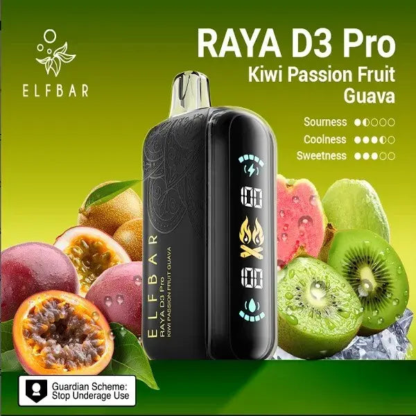 Elf Bar Raya D3 Pro – Kiwi Passion Fruit Guava | vape shop bandra