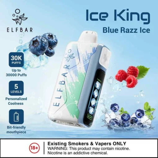 Elf Bar Ice King – Blue Razz Ice – 30K | vape shop bandra