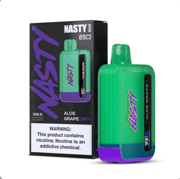 Nasty Bar 8500 Puffs – Aloe Grape | vape shop bandra