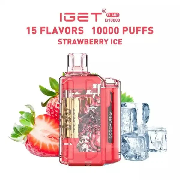 81.jpg IGET FLARE B10000 – Strawberry ice | vape shop Mumbai