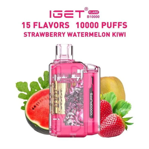 83.jpg IGET FLARE B10000 – Strawberry Watermelon Kiwi | vape shop bandra