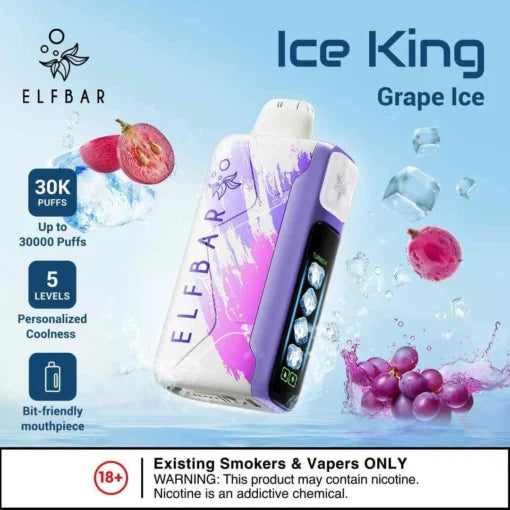 Elf Bar Ice King – Grape Ice – 30K | vape shop bandra