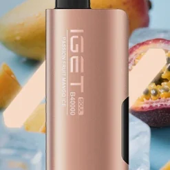 IGET SOUL B40000 DISPOSABLE VAPES – PASSION FRUIT MANGO ICE – 5% TYPE C RECHARGEABLE | vape shop Mumbai